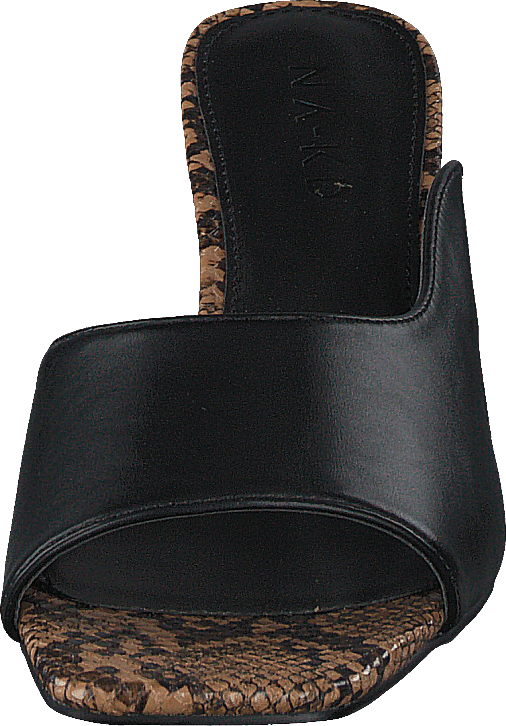 Style Two Tonad Mules Black Snake