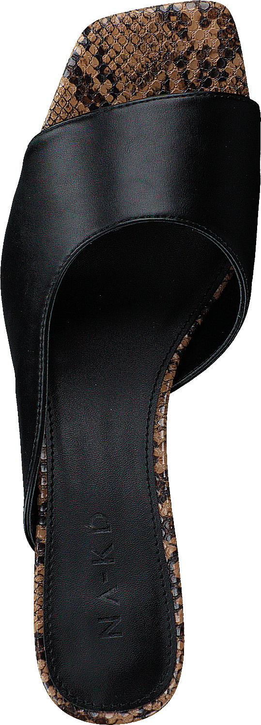 Style Two Tonad Mules Black Snake