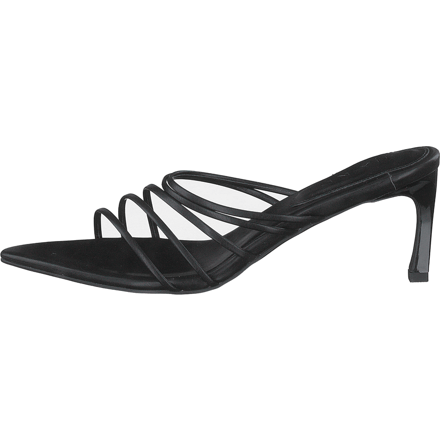 Strappy Pointy Sandals Black