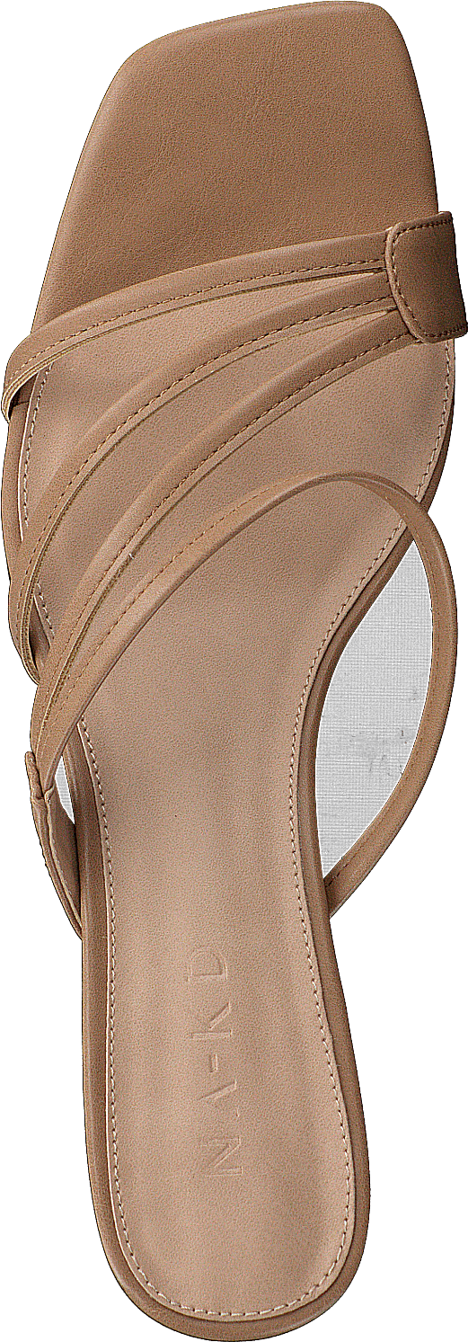 Squared Strappy Sandals Beige - Bild 6