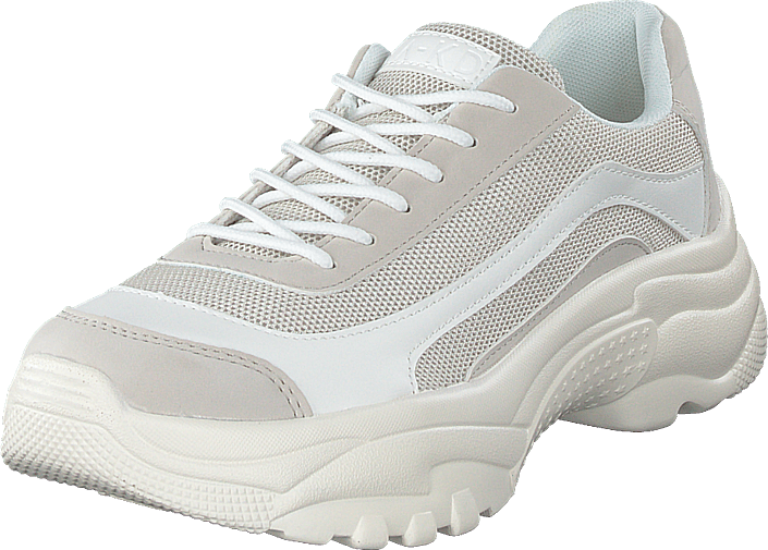 Kjøp NA KD Chunky Profile Trainers Offwhite sko Online Kjøp NA KD Double Velcro Chunky Trainers Beige sko Online