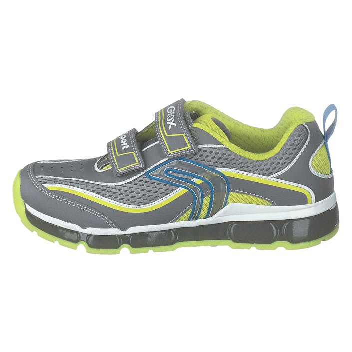 J Android Boy Grey/lime, Unisex, Topánky, Tenisky, športové topánky, Šedá, EU 24