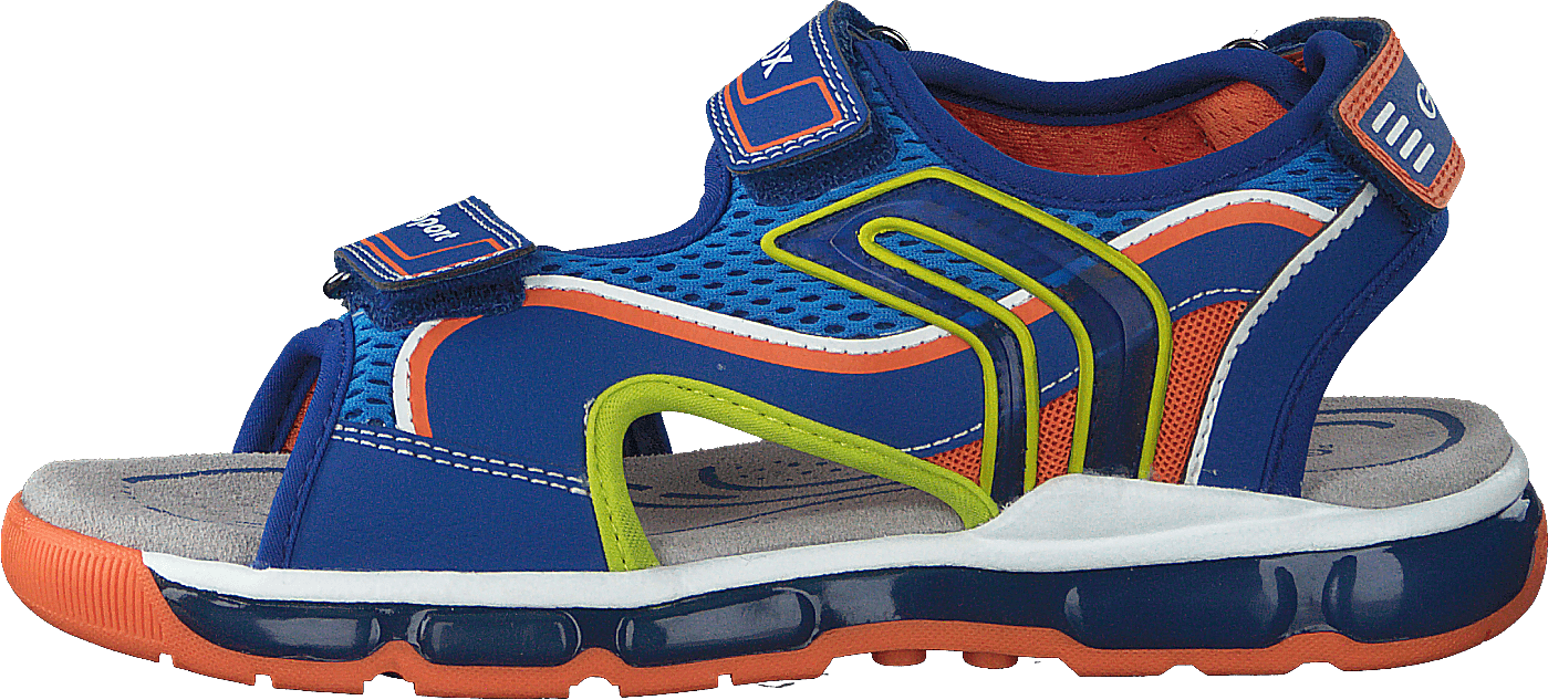 J Sandal Android Boy Royal/orange