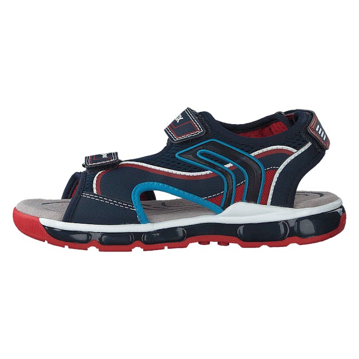J Sandal Android Boy Navy/red, Unisex, Topánky, Sandále a Šľapky, sandále, Modrá, EU 24