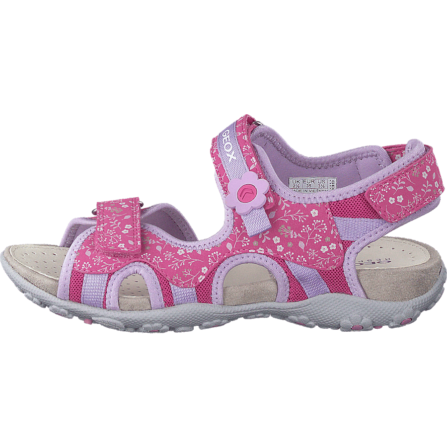 Jr Sandal Roxanne Fuchsia/lilac