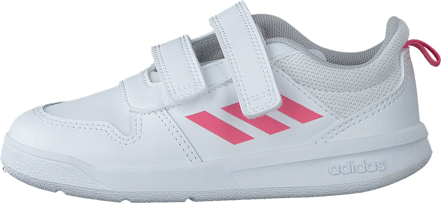 Tensaur Shoes Cloud White / Real Pink / Cloud White, Unisex, Shoes, Trainers, Sneakers, White, UK K 4