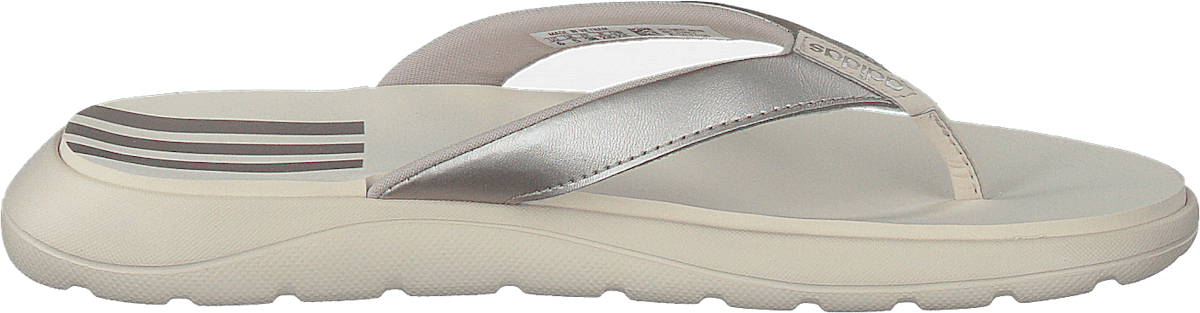 Comfort Flip Flop Platin Met./linen/linen