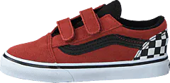 Vans - Td Old Skool V (suede) Redwood/black