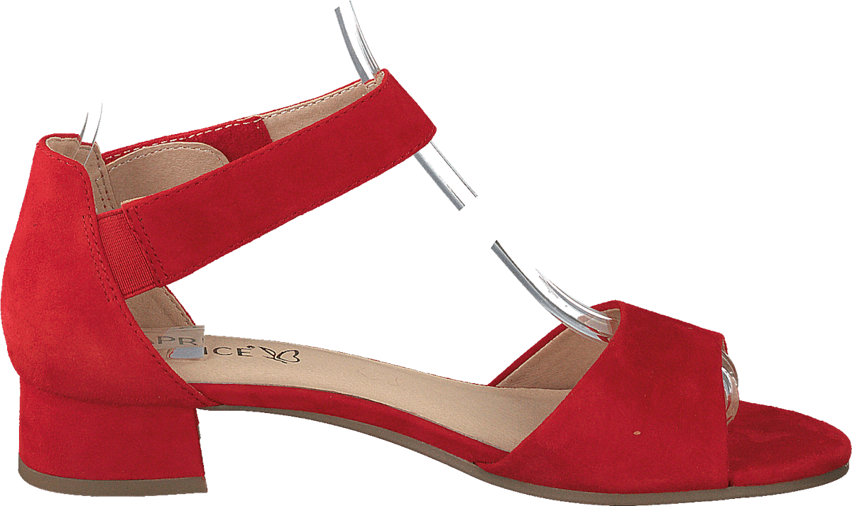 Carla Red Suede