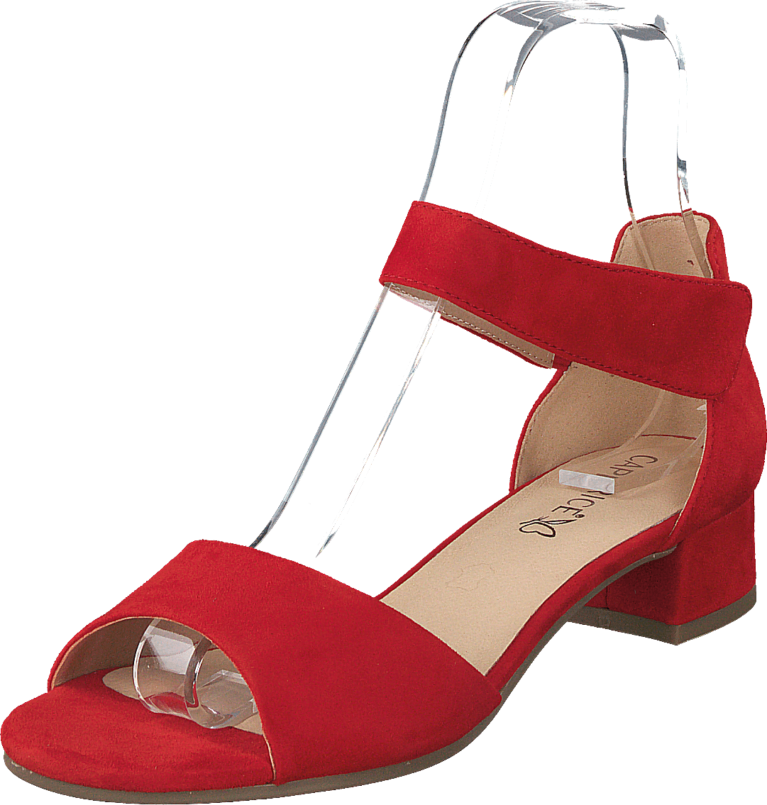 Carla Red Suede