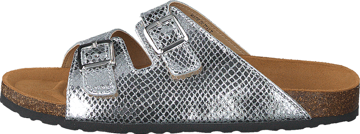 Biabetricia Buckle Sandal 918 Silver Snake