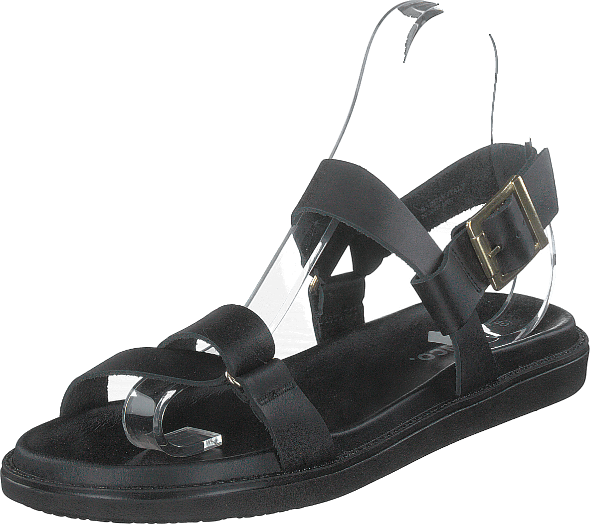 Biadebbie Leather Strap Sandal 100 Black