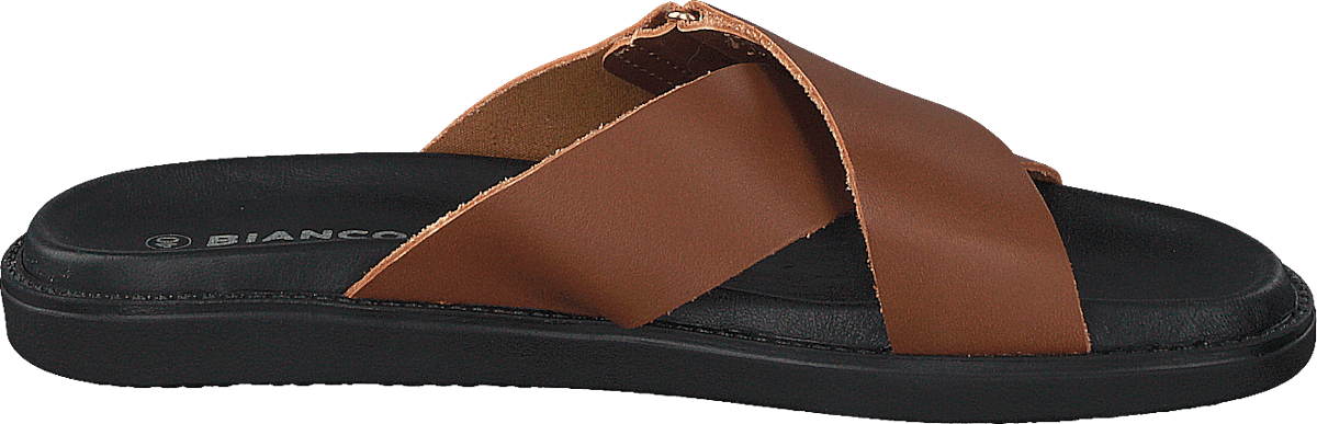 Biadebbie Leather Cross Sandal 240 Cognac