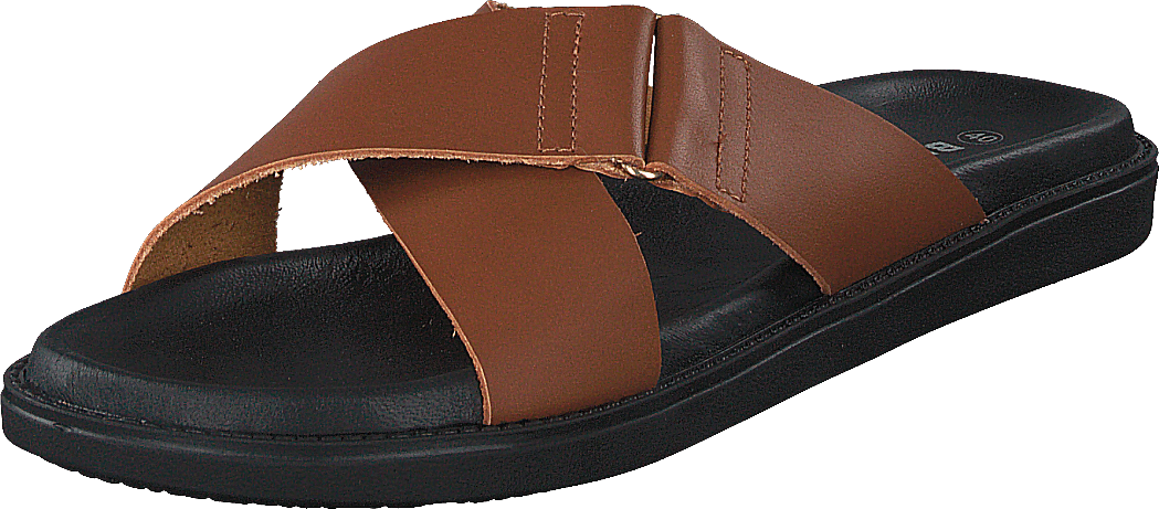 Biadebbie Leather Cross Sandal 240 Cognac