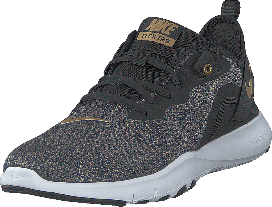 Wmns Flex Tr 9 Black/metallic Gold-gunsmoke