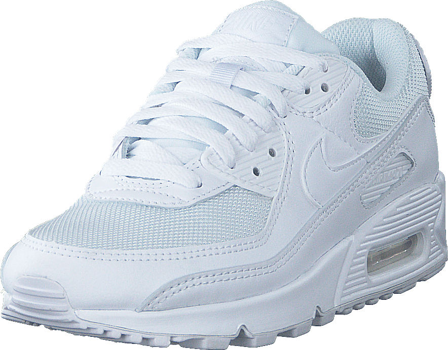 Wmns Air Max 90 White/white-white-wolf Grey