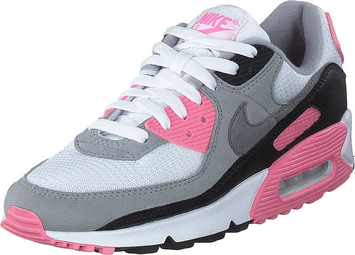 Wmns Air Max 90 White/particle Grey-rose-black