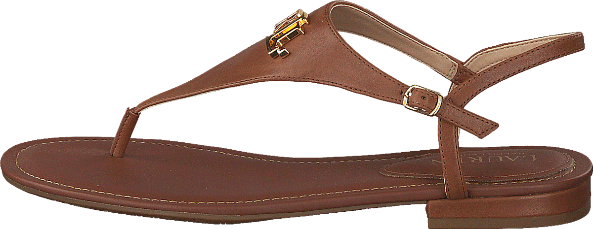 Ellington Burnished Leather Sandal Deep Saddle Tan