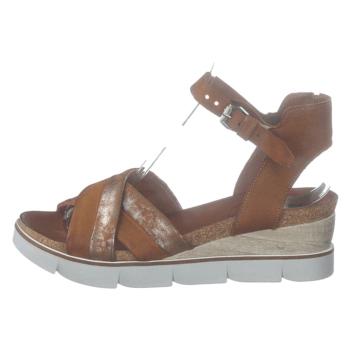 Konjak Sandal Tapasita Sella/6003/sella/8273, Female, Scarpe, Tacchi, tacco basso, Marrone, EU 37