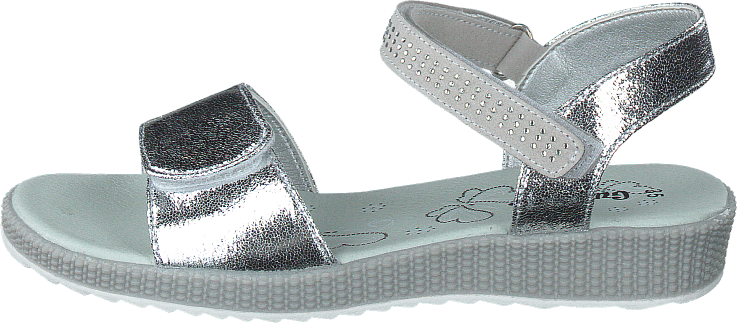 433-1970 Silver, Unisex, Sapatos, Sandálias e Chinelos, salto baixo, Prata/Cinzento, EU 33