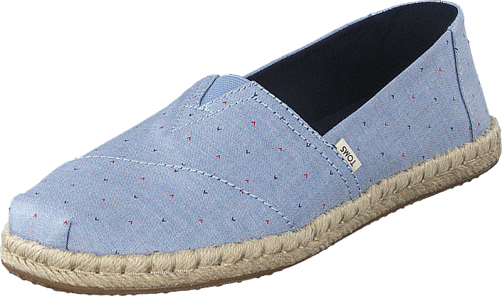Toms - Blu Motif Woven Wm Alpr Esp Ss Blue
