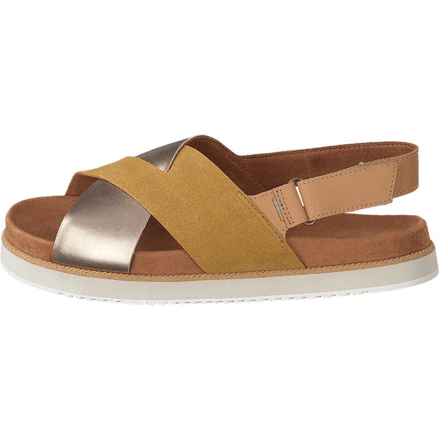 Amb Gld Suede/metall Wm Marisa Gold