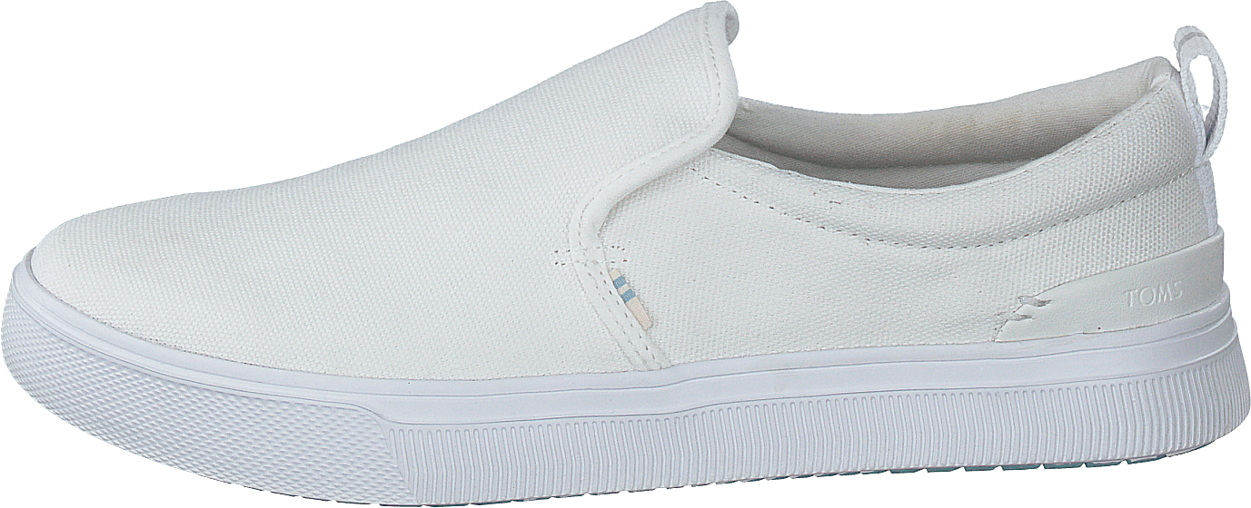 White Canvas Mn Trlt Slipon Ss White