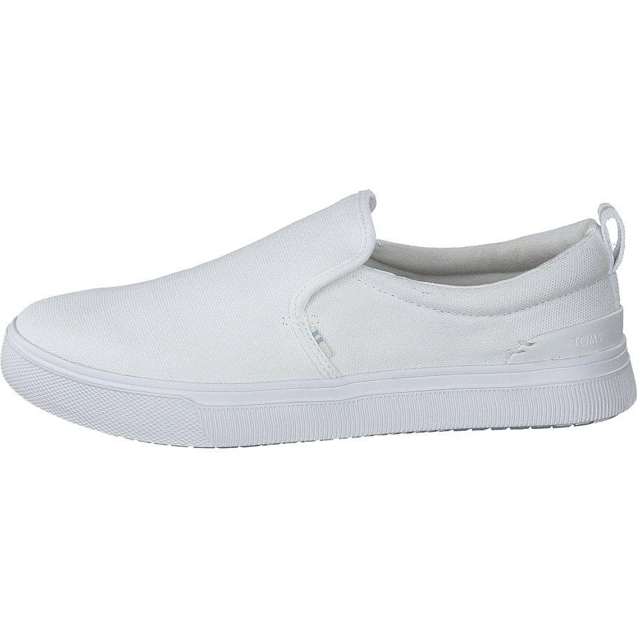 White Canvas Mn Trlt Slipon Ss White