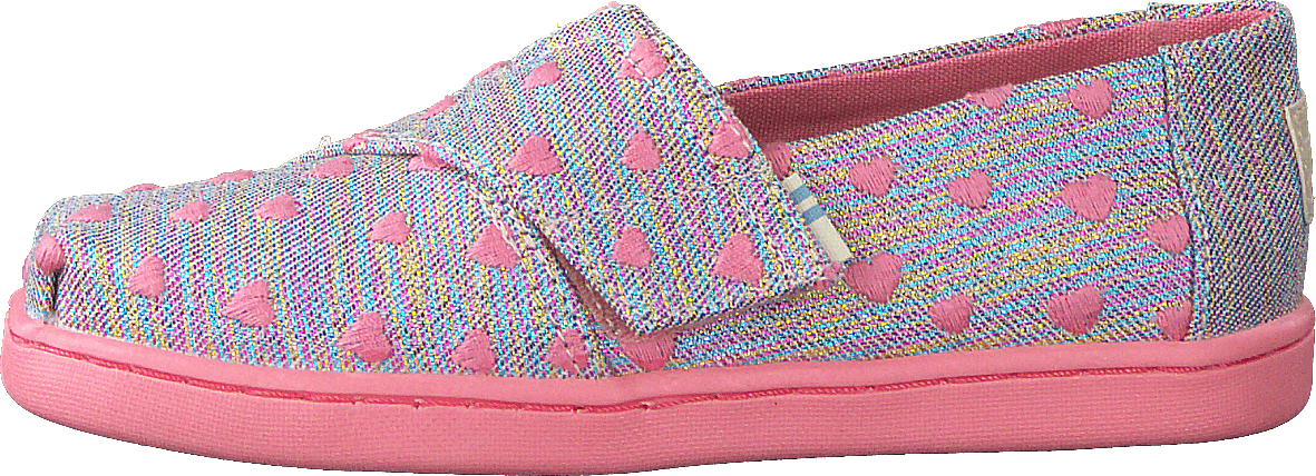 Pnk Mul Heartsy Twl Tn Alpr Es Pink, Unisex, Skor, Lågskor, slip-on, Beige/Blå/Rosa, EU 26