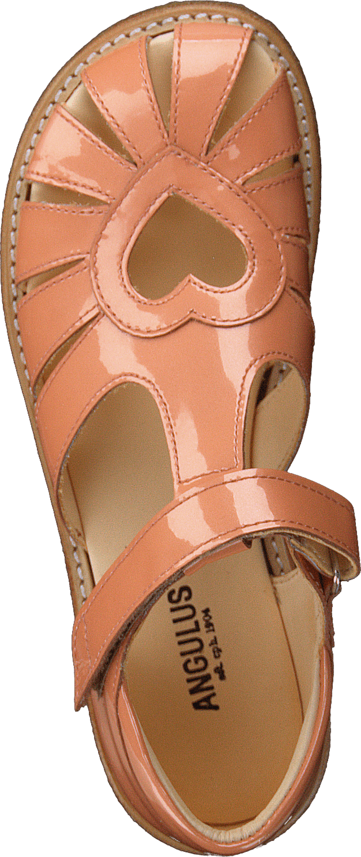 Sandal With Heart Detail And V Peach