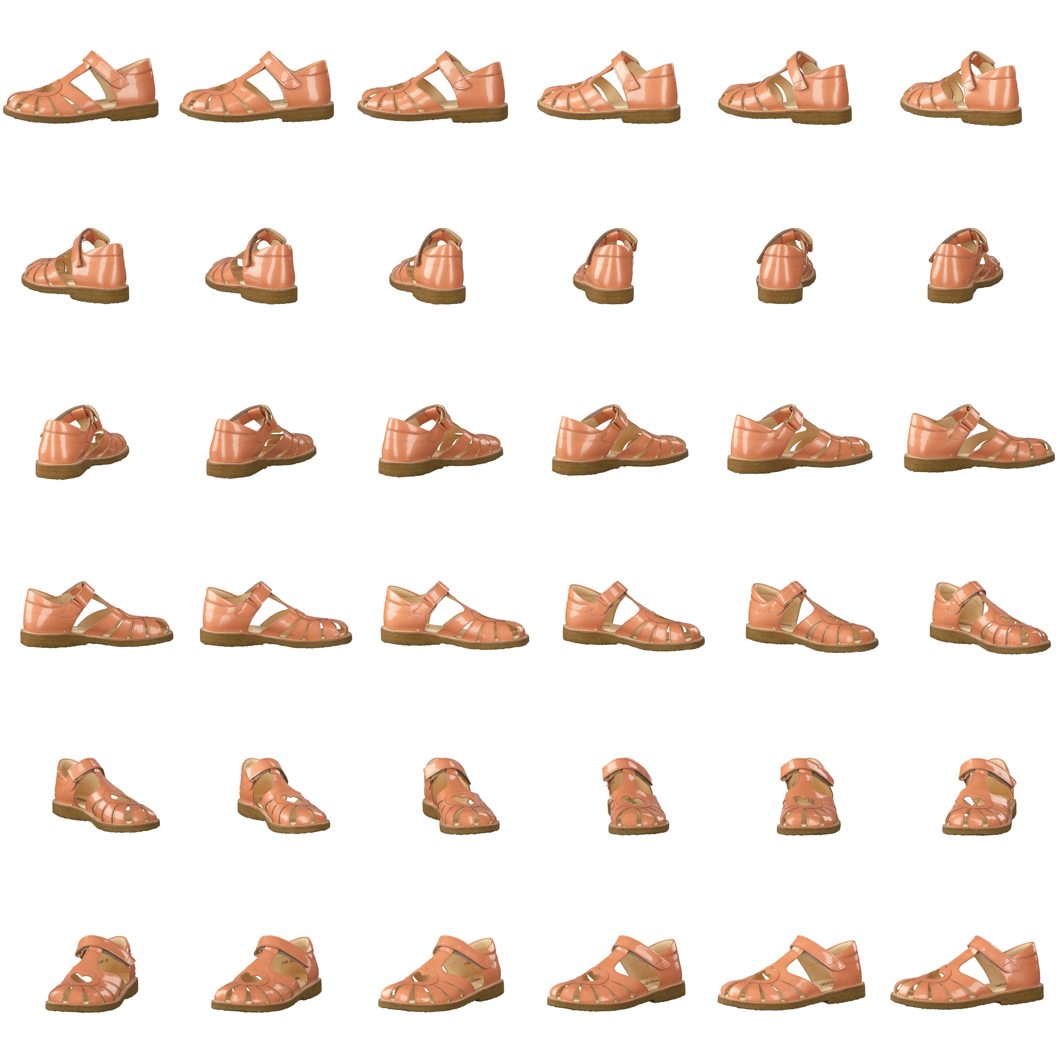 Sandal With Heart Detail And V Peach - Bild 8