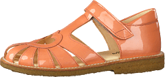 Angulus - Sandal With Heart Detail And V Peach