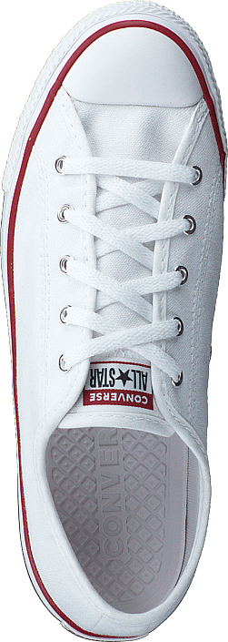 converse white all star dainty leather trainers
