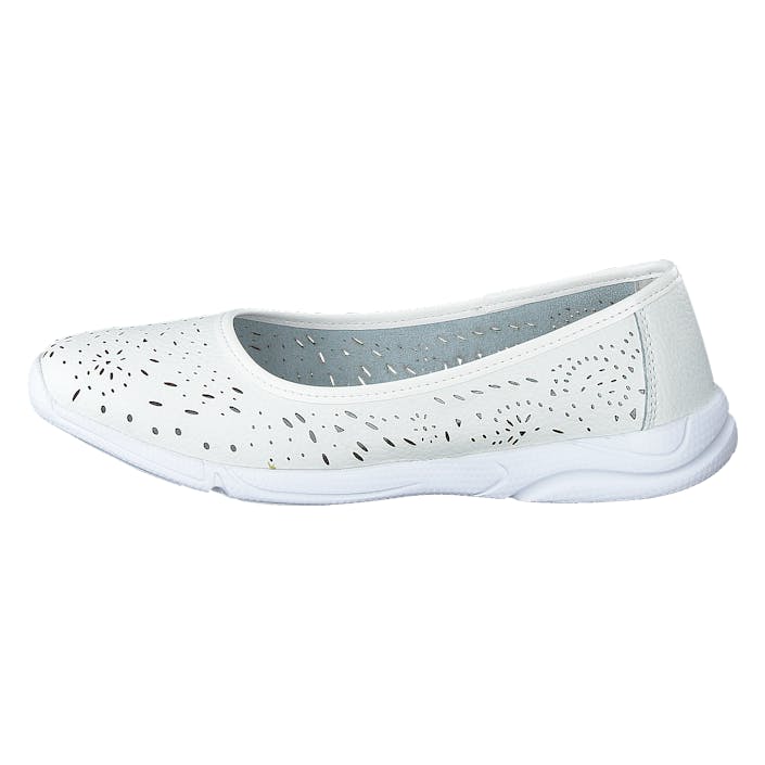 Silvia White, Female, Sapatos, Sapatos baixos, sapatos de bailarina, Branco, EU 36