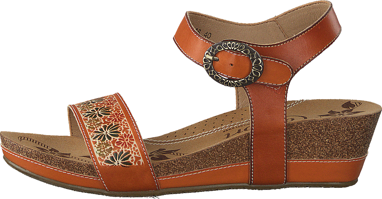 Darryl Laura Vita Orange, Female, Skor, Klackskor, klackar, Orange/Brun, EU 39