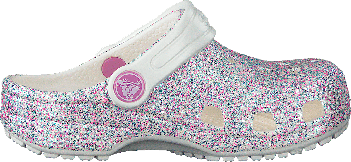 Classic Glitter Clog Kids Oyster