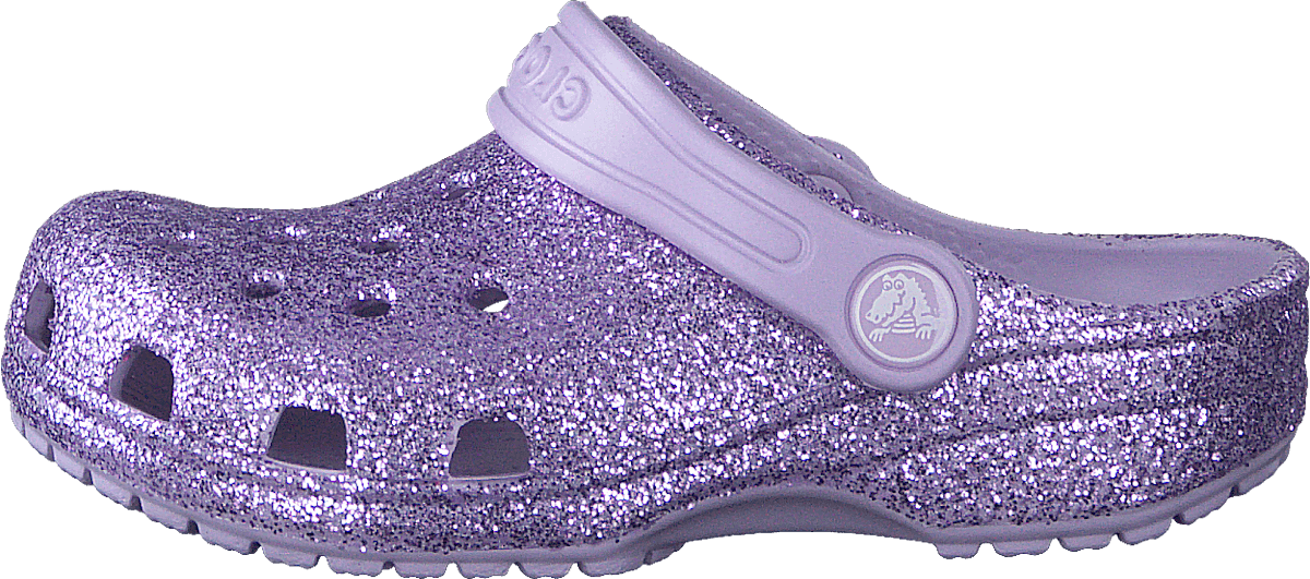 Classic Glitter Clog Kids Lavender