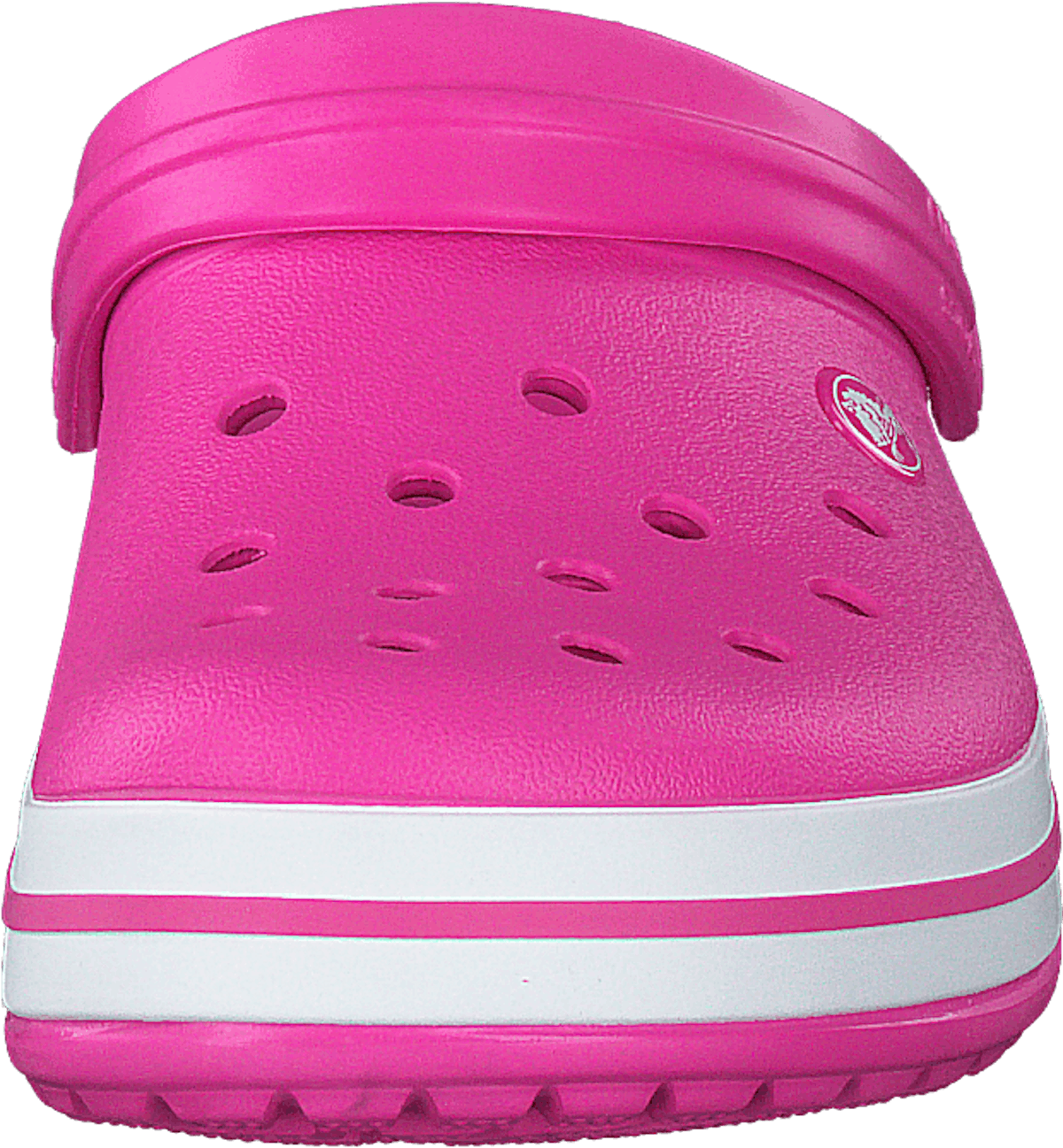 Crocband Electric Pink/white