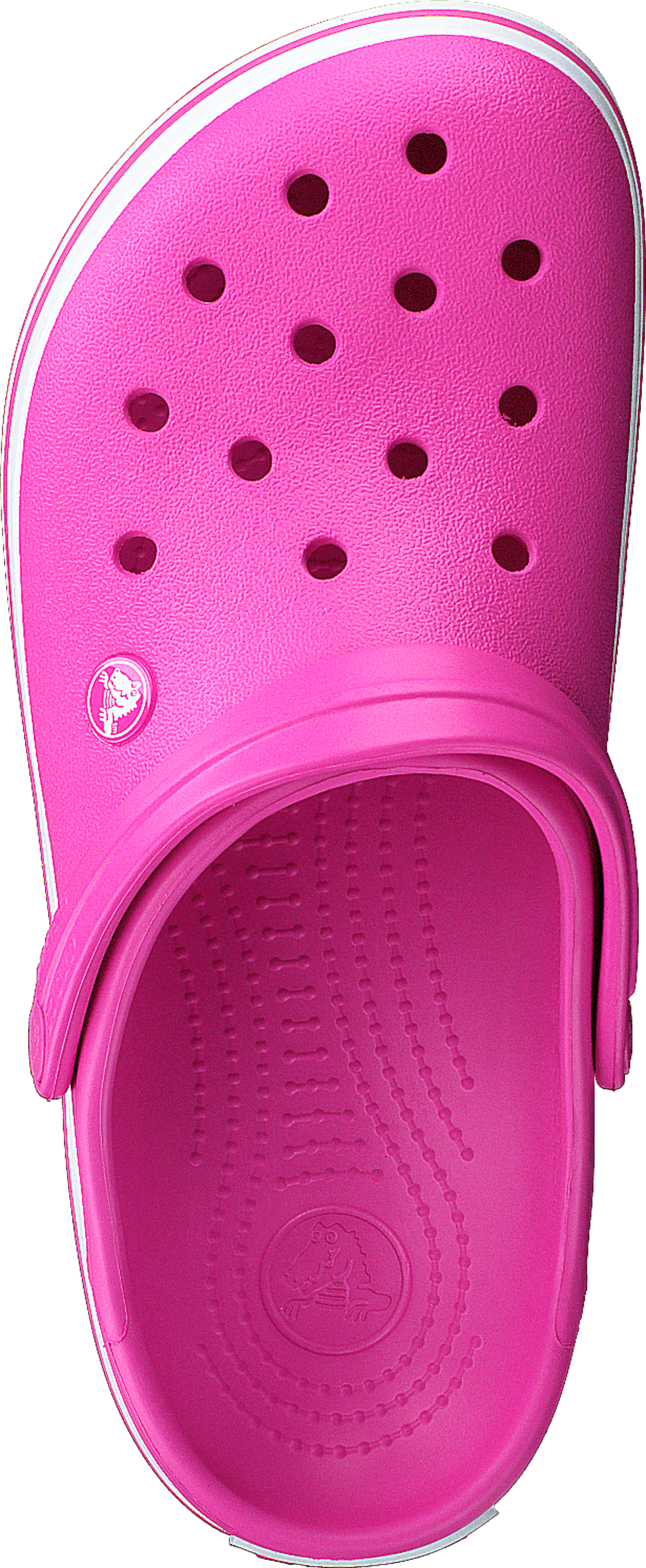 Crocband Electric Pink/white