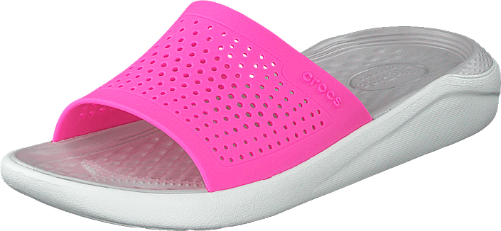 Crocs - Literide Slide Electric Pink/almost White
