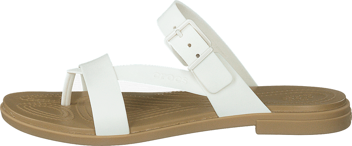 Crocs Tulum Toe Post Sandal W Oyster/tan