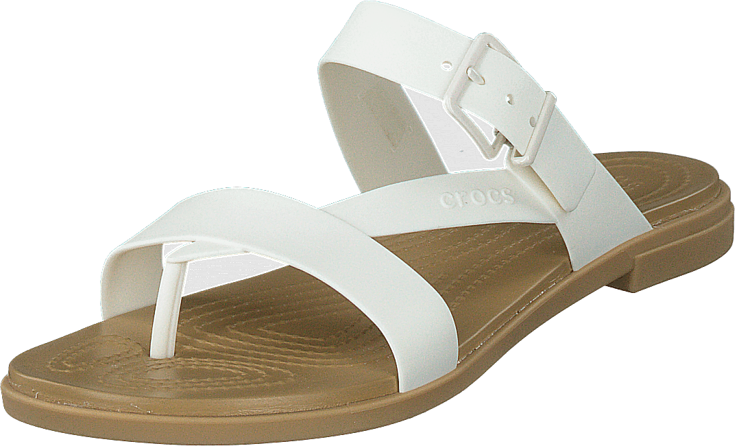 Crocs Tulum Toe Post Sandal W Oyster tan Shoes for every