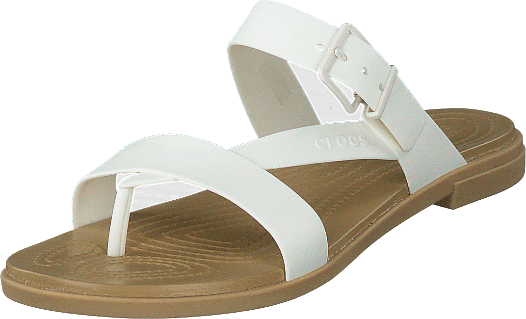 Crocs Tulum Toe Post Sandal W Oyster/tan