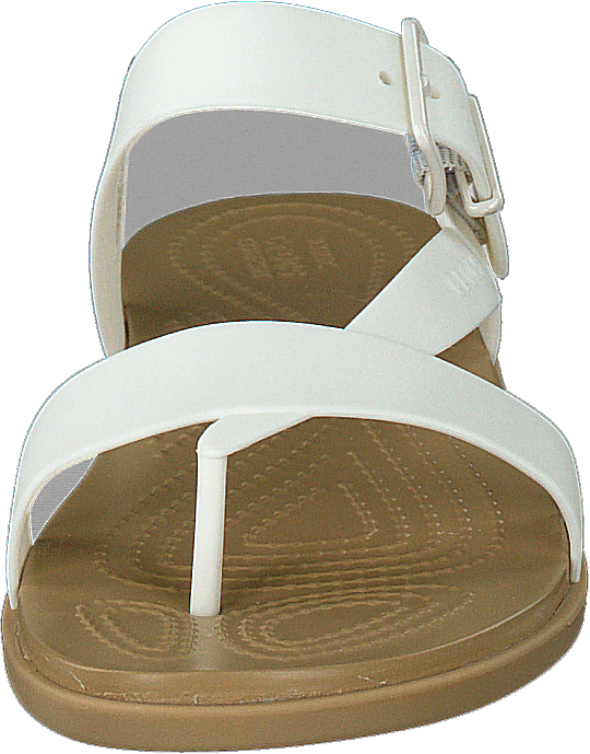 Crocs Tulum Toe Post Sandal W Oyster/tan