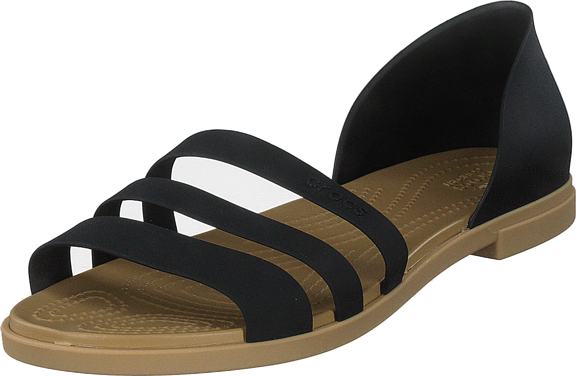 Crocs Tulum Open Flat W Black/tan