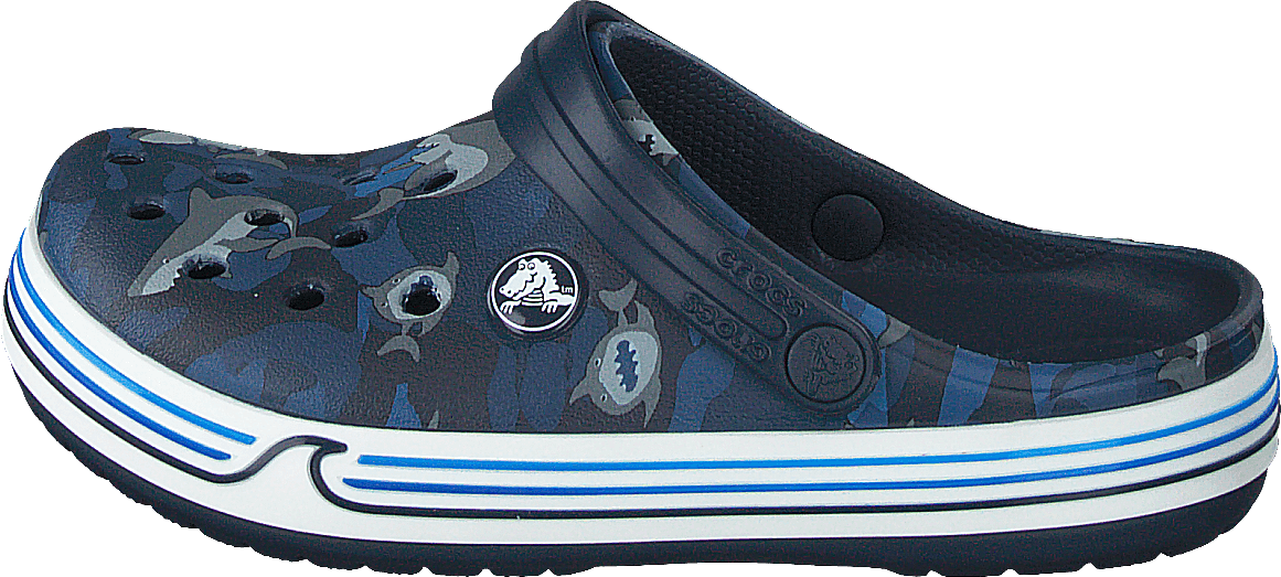 Crocband Shark Clog Kids Navy, Unisex, Schoenen, Sandalen en Sloffen, sandalen, Zwemmen, Blauw, EU 19/20