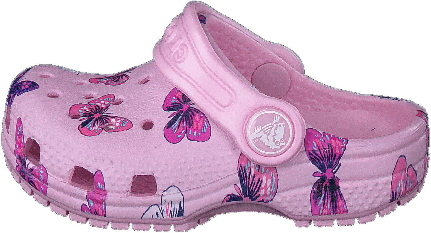 Classic Butterfly Clog Ps Ballerina Pink, Unisex, Shoes, Sandals and Slippers, sandals, Pink, UK K 7