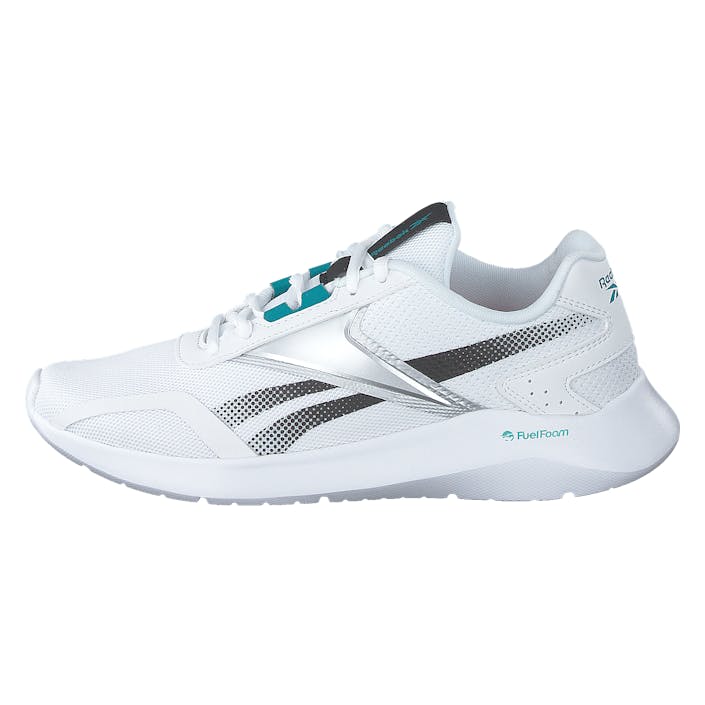 Reebok Energylux 2, White/black/silver Met,, Female, Buty, Sneakersy, buty sportowe, Srebro/Biały, EU 42