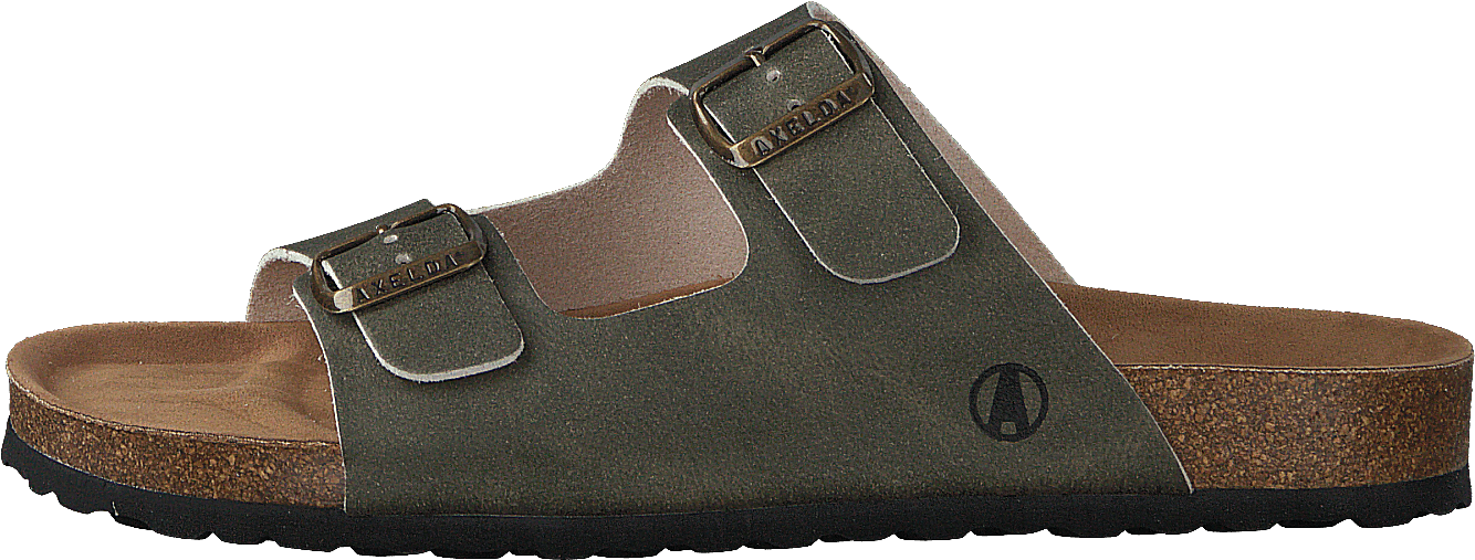 Charlie Vegan Khaki, Unisex, Shoes, Sandals and Slippers, sandals, Brown/Green, EU 45