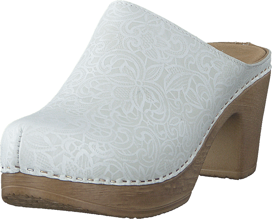 Lisa Embossed White